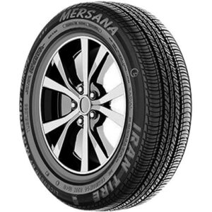 لاستیک ایران تایر سایز 205/60R15 طرح آج سواری، نمای نزدیک از دیواره و الگوی گل