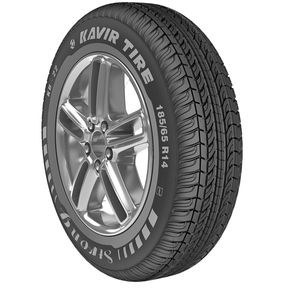 لاستیک کویرتایر مدل KB22 سایز 185/65R15، تایر چهار فصل خودروهای سواری، نمای نزدیک از آج و دیواره