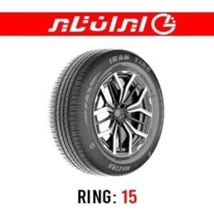لاستیک ایران تایر مدل MAXTRA (IT77) سایز 195/80R15، مناسب خودروهای سواری و وانت سبک، نمای نزدیک از آج و دیواره لاستیک