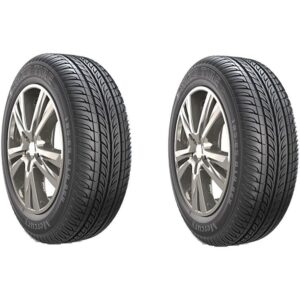 لاستیک یزد تایر مدل مرکوری سایز 205/60R14 با نمای نزدیک از آج تقارن‌دار و دیواره