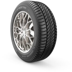 لاستیک یزدتایر مدل Mars سایز 185/60R14، تایر چهار فصل خودروهای سواری، نمای نزدیک از آج و دیواره