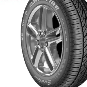 لاستیک کویرتایر گل BK57 سایز 215/60R16، تایر چهار فصل خودروهای سواری، نمای نزدیک از آج و دیواره