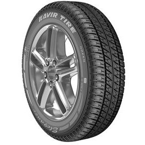 لاستیک کویرتایر مدل KB12 سایز 165/65R13، تایر چهار فصل خودروهای سواری، نمای نزدیک از آج و دیواره»