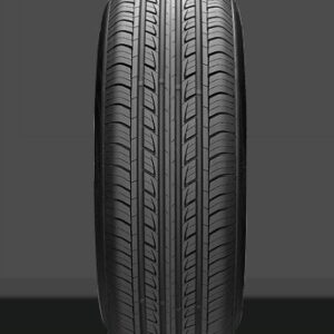 لاستیک خودرو دنا مدل Optimum سایز ۲۰۵/۶۰/۱۴، نمای نزدیک آج و طراحی گل لاستیک