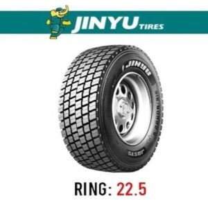 لاستیک کامیونی جینیو سایز 315/80R22.5 گل عقب مدل JDT75 مناسب محور عقب